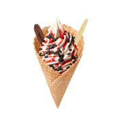 Super Cone Crispy White Chocolate Rood Fruit,Soft Ice Corner,Angelo